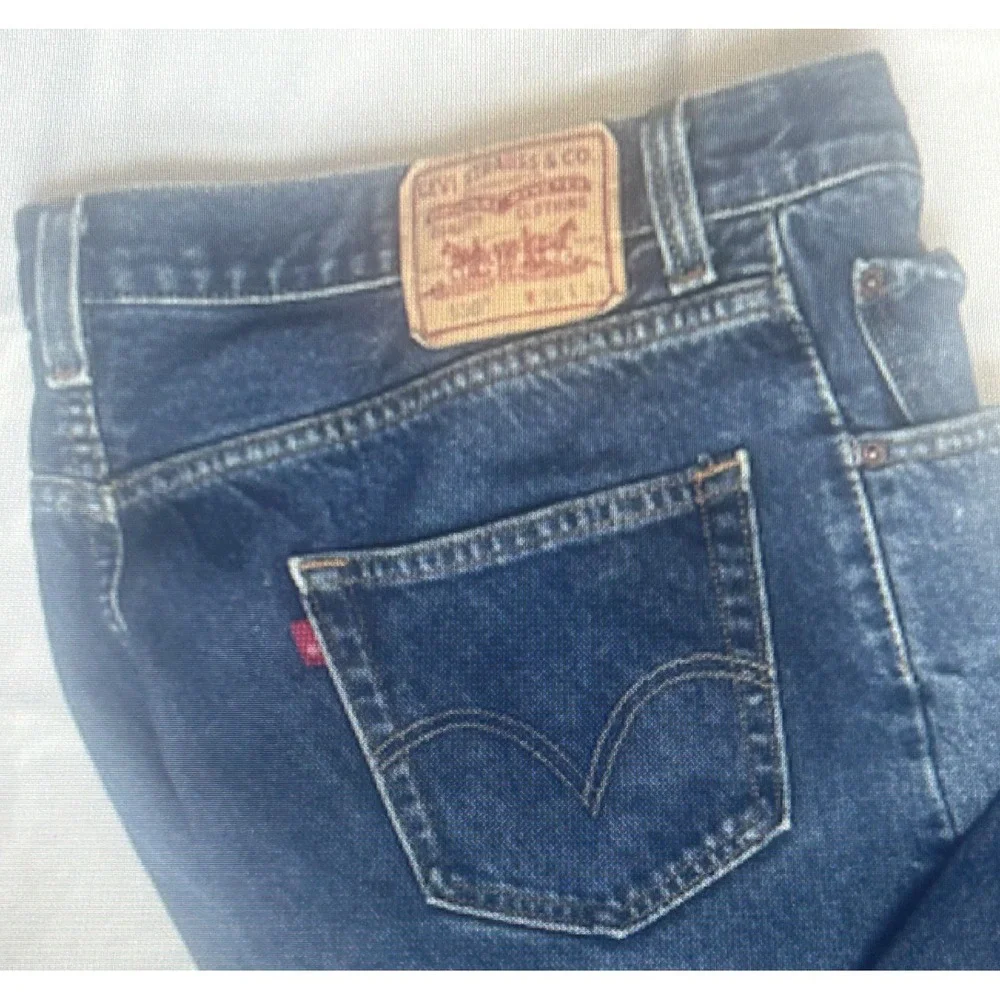 Levi's 550 Men's Jeans 36X34 Blue Medium Wash Relaxed Fit Cotton Casual 5 Pocket